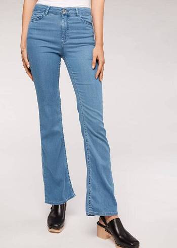 Džínsy Calzedonia Eco Light Flared Denim Damske Modre | SK2576PQ