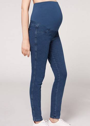 Džínsy Calzedonia Maternity Jean Damske Modre | SK2605UT