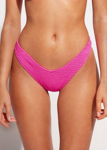 Nohavičky Do Bikín Calzedonia High Cut V-shaped Brazilian Miami Damske Ruzove | SK1399BC