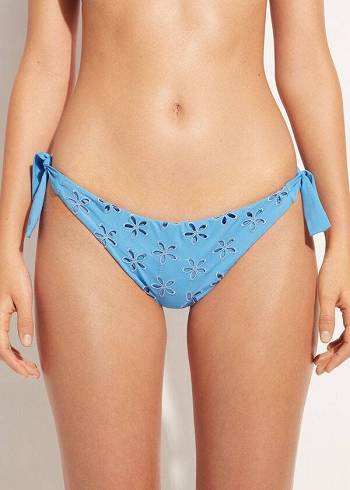 Nohavičky Do Bikín Calzedonia Side Tie Brazilian Corfù Damske Modre | SK1559WY