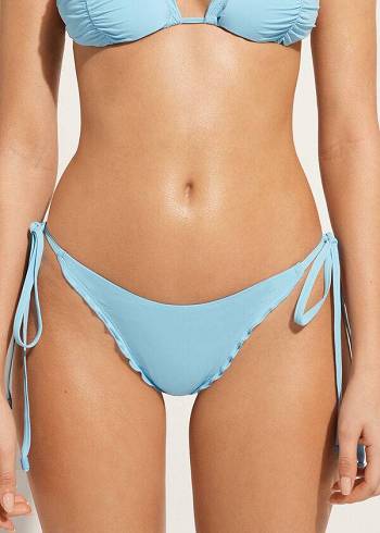 Nohavičky Do Bikín Calzedonia String Tanga Islamorada Damske Modre | SK1617IS