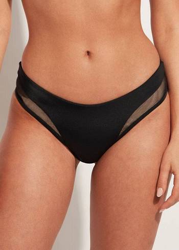 Nohavičky Do Bikín Calzedonia Tulle Insert Shaped Pásom Tokyo Damske Ruzove | SK1657CE