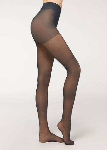 Pancuchy Calzedonia 40 Denier Action Medium Sheer Damske Modre | SK1195WY