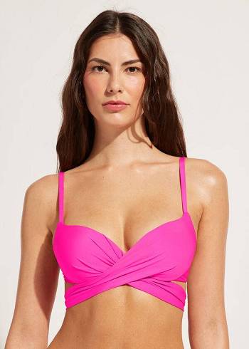 Topy Do Bikín Calzedonia Graduated Polstrované Push Up Indonesia Damske Ruzove | SK1722OR