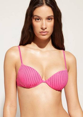 Topy Do Bikín Calzedonia Polstrované Push Up Shanghai Damske Ruzove | SK1833HK