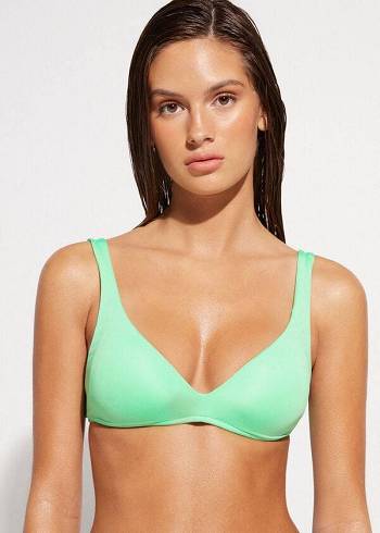 Topy Do Bikín Calzedonia Polstrované Triangle Indonesia Eco rosa Damske Mätové | SK1922QZ