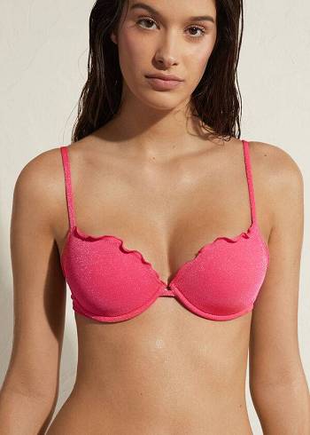 Topy Do Bikín Calzedonia Push Up Formentera Damske Ruzove | SK1941ZG