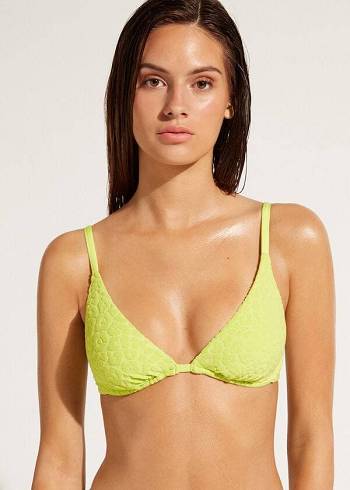 Topy Do Bikín Calzedonia Removable Padding Push Up Bangkok Damske Zelene | SK1956OR