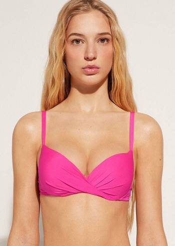 Topy Do Bikín Calzedonia Soft Graduated Super Polstrované Push-up Indonesia Eco Damske Ruzove | SK1963HK