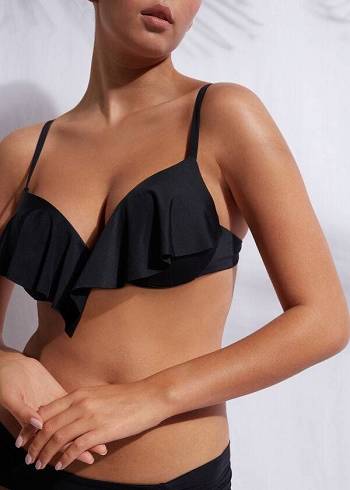 Topy Do Bikín Calzedonia Super Polstrované Push Up Indonesia Eco cobey Damske Čierne | SK1976EX