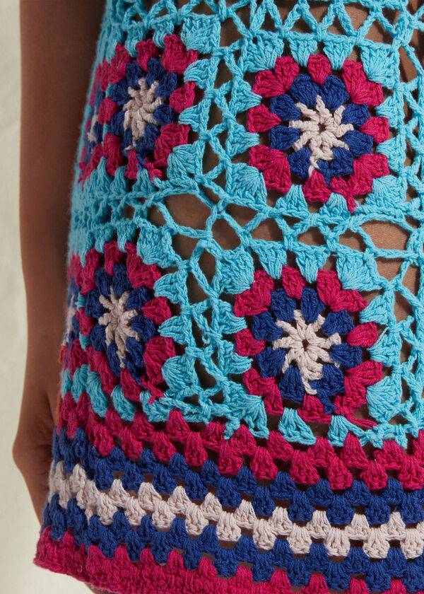 Cover Ups Calzedonia Crochet Skirt Damske Tyrkysové Modre | SK2129MA