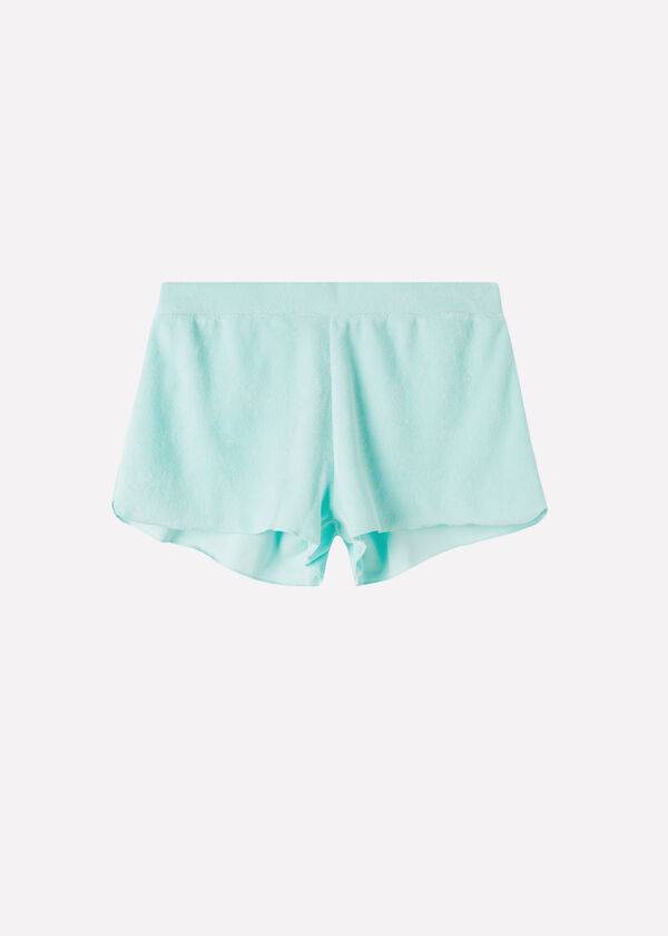 Cover Ups Calzedonia Terrycloth Shorts Damske Modre | SK2149ZG