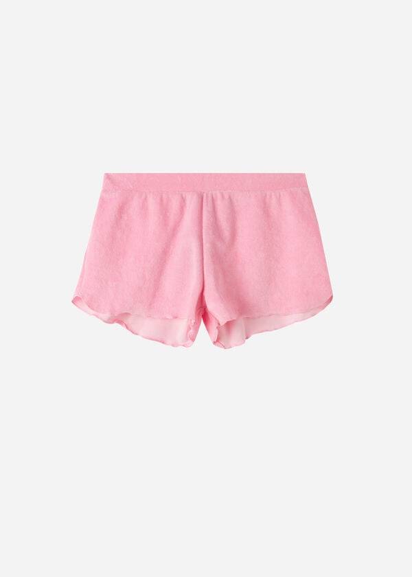 Cover Ups Calzedonia Terrycloth Shorts Damske Ruzove | SK2151CE