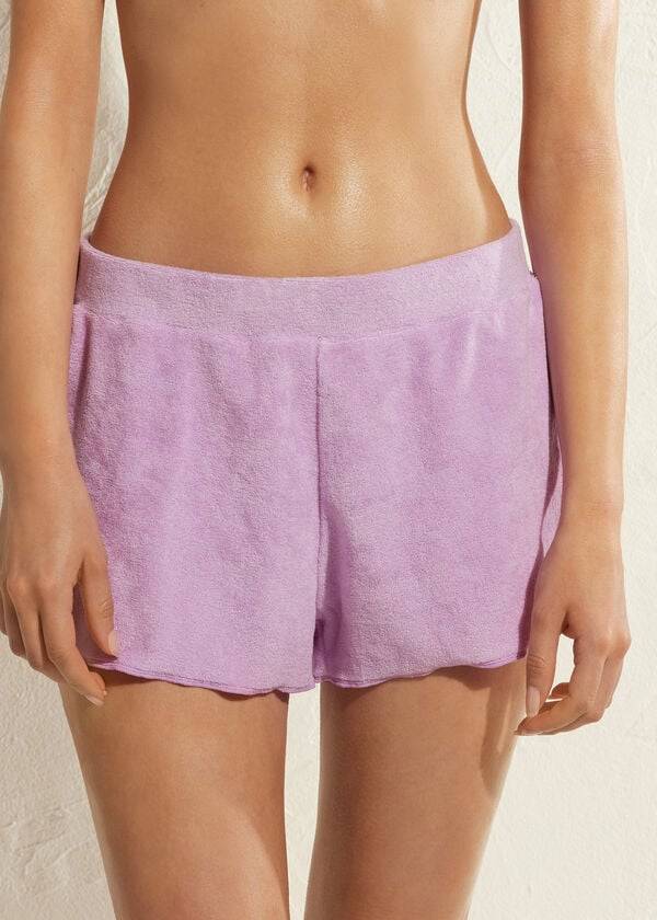 Cover Ups Calzedonia Terrycloth Shorts Damske Nachový | SK2152VD