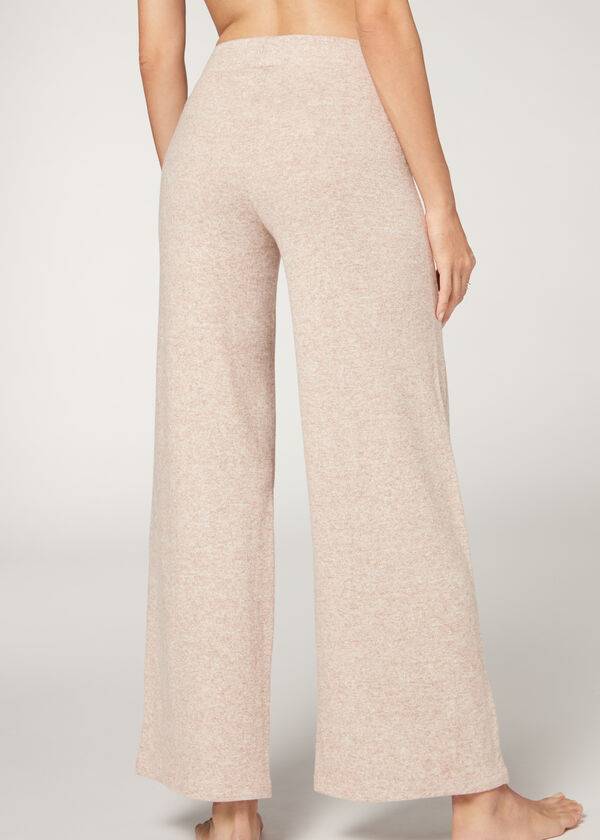 Leginy Calzedonia Cashmere Palazzo Damske Béžové | SK2623HK