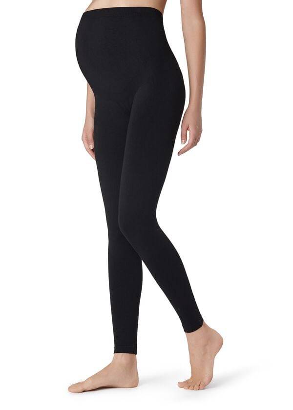 Leginy Calzedonia Maternity Opaque Footless Damske Čierne | SK2750RW