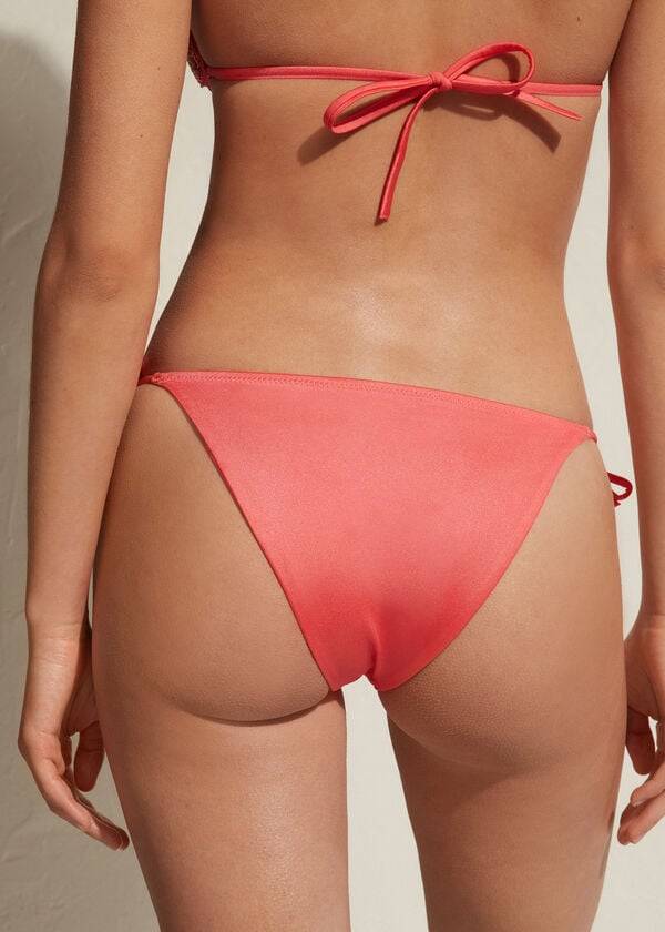 Nohavičky Do Bikín Calzedonia String Cannes Damske Ruzove | SK1587RW