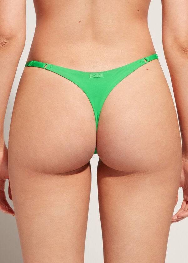 Nohavičky Do Bikín Calzedonia Tanga Indonesia Eco Damske Zelene | SK1634NB