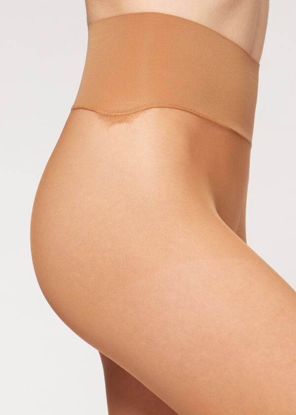 Pancuchy Calzedonia 20 Denier Essential Invisible Sheer Damske Hnedožltý | SK1141MA