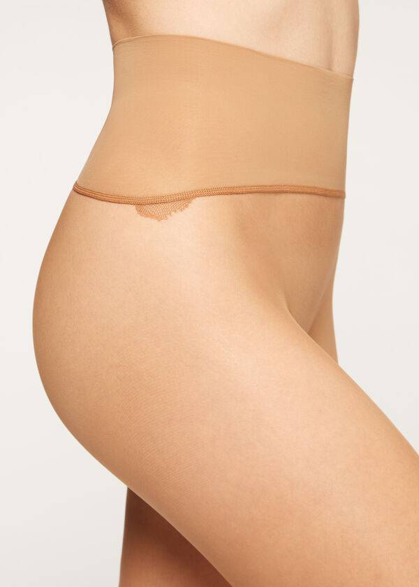 Pancuchy Calzedonia 20 Denier Seamless Totally Invisible Sheer Damske Hnede | SK1154DN