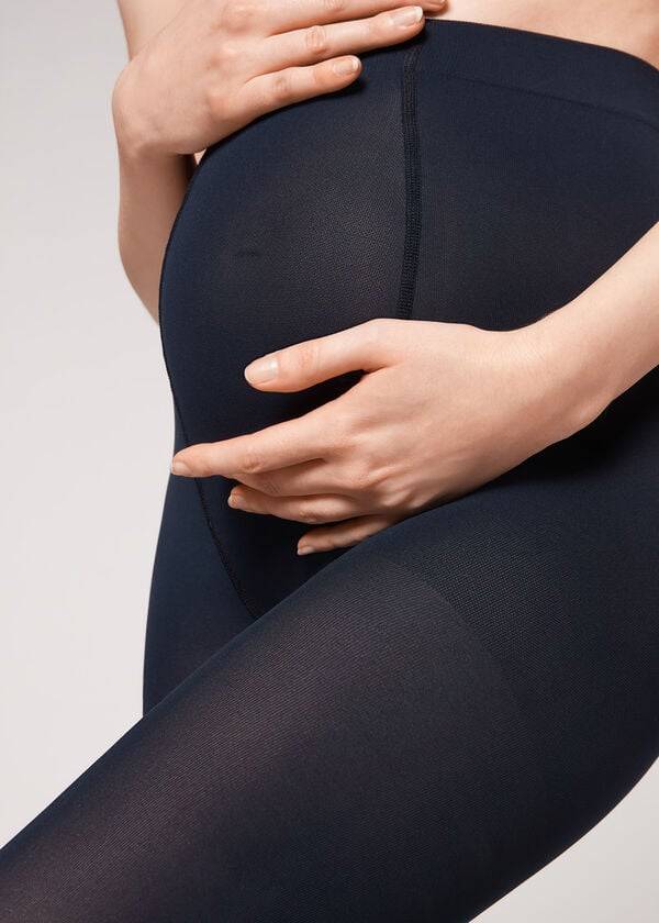 Pancuchy Calzedonia 60 Maternity Denier Damske Modre | SK1003KI