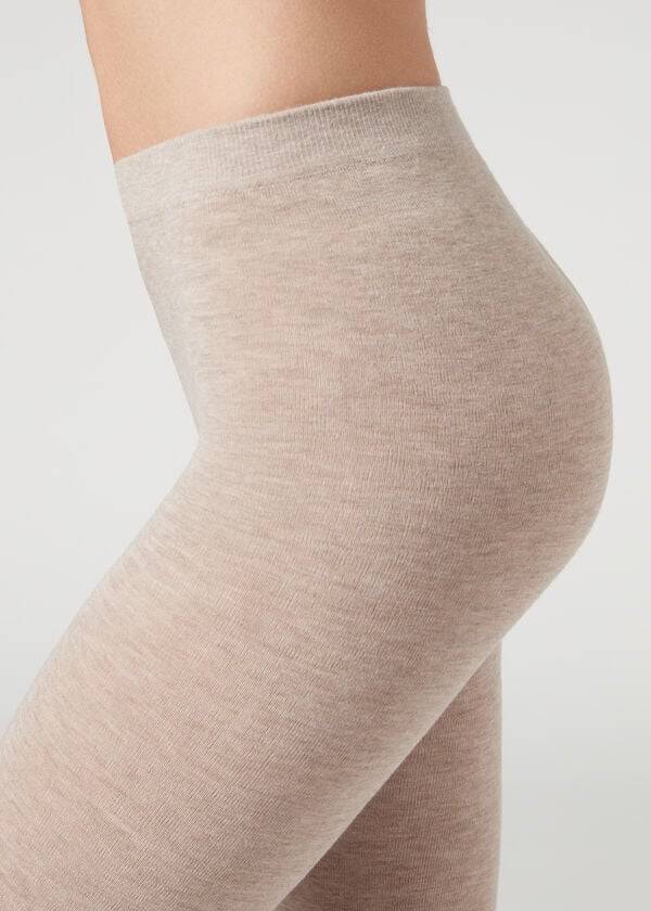 Pancuchy Calzedonia Soft Modal and Cashmere Blend Opaque Damske Béžové | SK1061BC