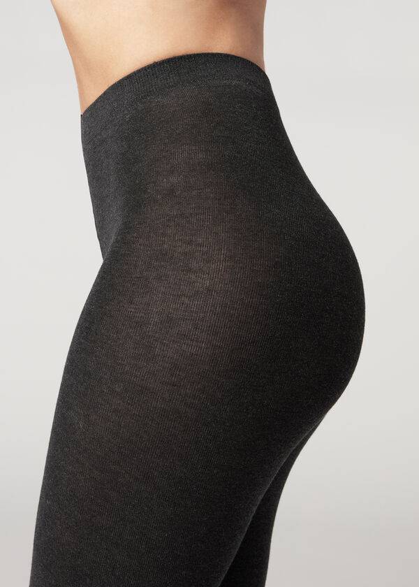 Pancuchy Calzedonia Soft Modal and Cashmere Blend Opaque Damske Taupe | SK1064QZ