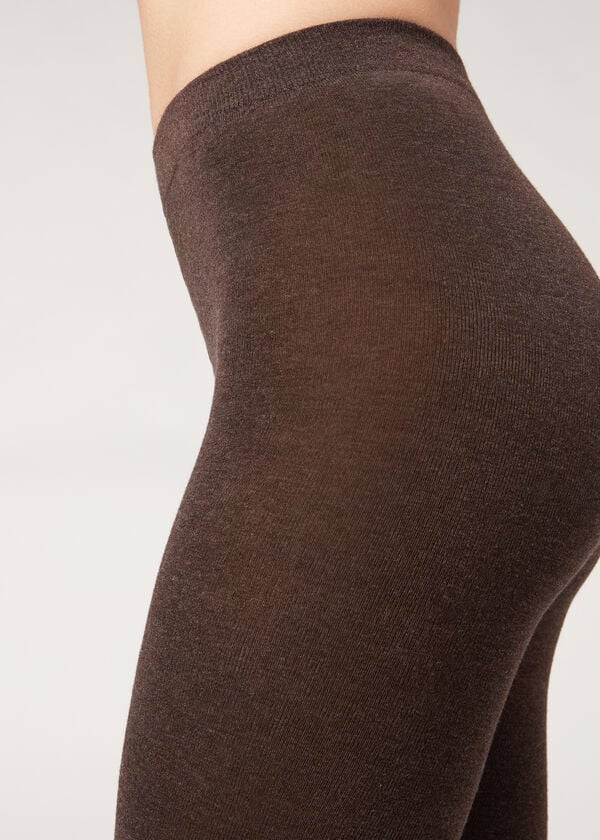 Pancuchy Calzedonia Soft Modal and Cashmere Blend Opaque Damske Hnede | SK1065WY