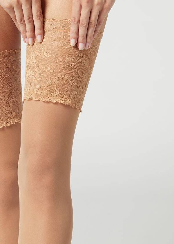 Pančuchy Calzedonia 20 Denier Opaque Thigh-Highs Damske Hnede | SK1238LH