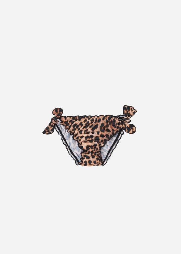 Plavky Calzedonia Animal Print Bottom Bilbao Detske Čierne Hnede | SK3019LH