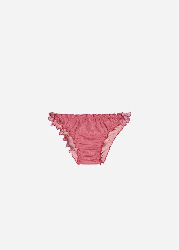 Plavky Calzedonia Lamé Bottom Lisbona Detske Ruzove | SK3040BC