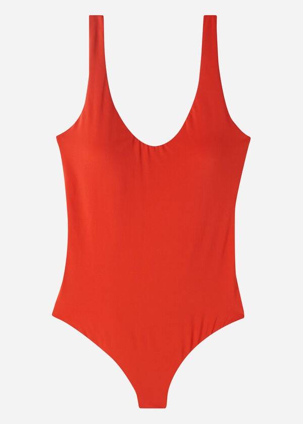 Plavky Calzedonia One Piece Indonesia Eco Damske Červené | SK2161YU