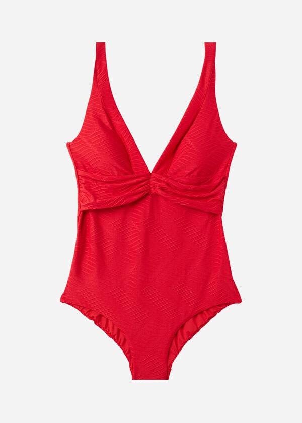 Plavky Calzedonia Polstrované One-Piece Genova Damske Červené | SK2175ZG