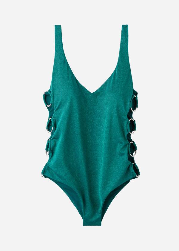 Plavky Calzedonia Polstrované One-Piece Hollywood Damske Zelene | SK2177CE