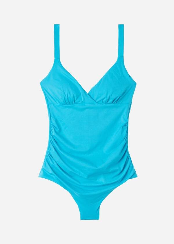 Plavky Calzedonia Polstrované One-Piece Shaping-Effect Indonesia Damske Tyrkysové | SK2190OR