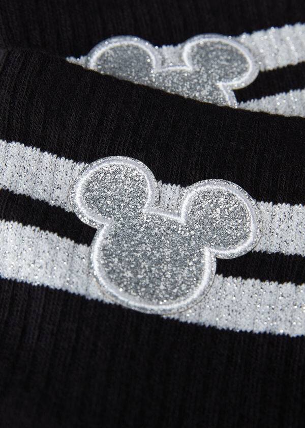 Ponozky Calzedonia Disney Mickey Mouse Kratke Športové Damske Čierne | SK2419AP