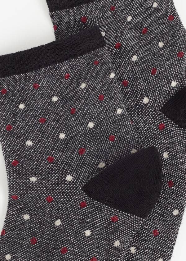 Ponozky Calzedonia Dot-Pattern Kratke Damske Čierne | SK2429QZ