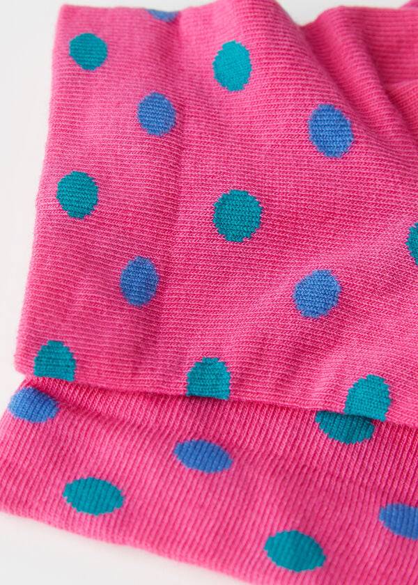 Ponozky Calzedonia Polka Dot Pattern Kratke Damske Ruzove | SK2470SO