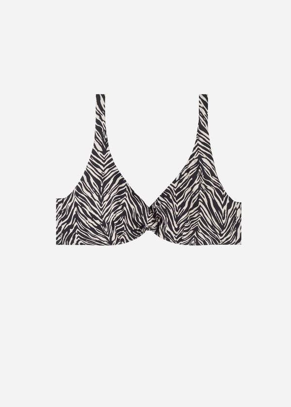 Topy Do Bikín Calzedonia Balconette Zebra Nairobi Damske Čierne | SK1683CE