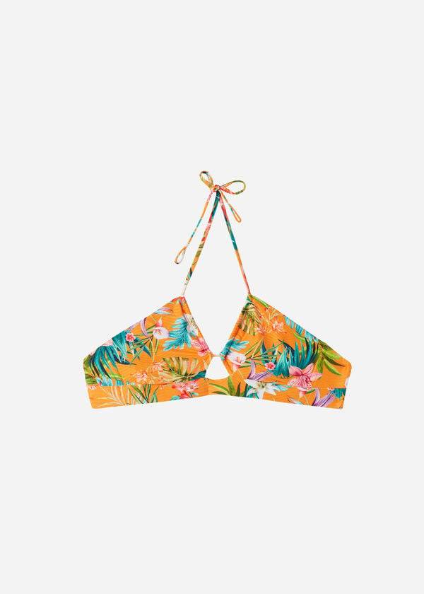 Topy Do Bikín Calzedonia Drawstring Bandeau Rio Eco Damske Oranžové | SK1713MA