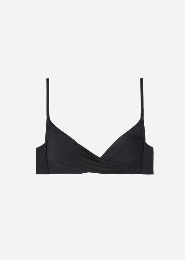 Topy Do Bikín Calzedonia Graduated Soft Crisscross Polstrované Triangle Indonesia Damske Čierne | SK1754GL