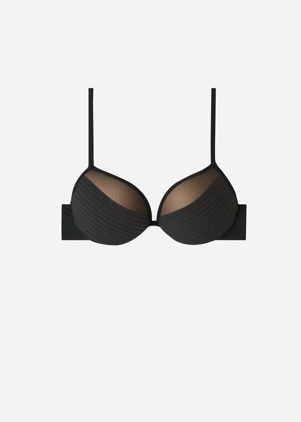 Topy Do Bikín Calzedonia Lightly Polstrované Push-up Tokyo Damske Čierne | SK1778DN