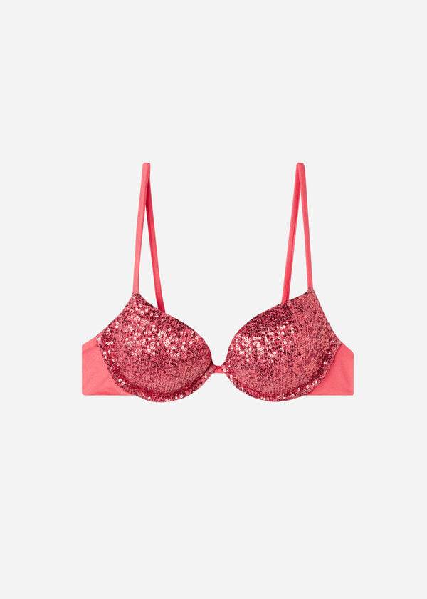 Topy Do Bikín Calzedonia Polstrované Push-Up Cannes Damske Ruzove | SK1838XF