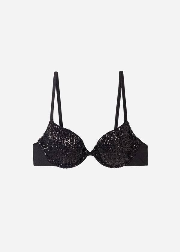 Topy Do Bikín Calzedonia Polstrované Push-Up Cannes Damske Čierne | SK1841BC