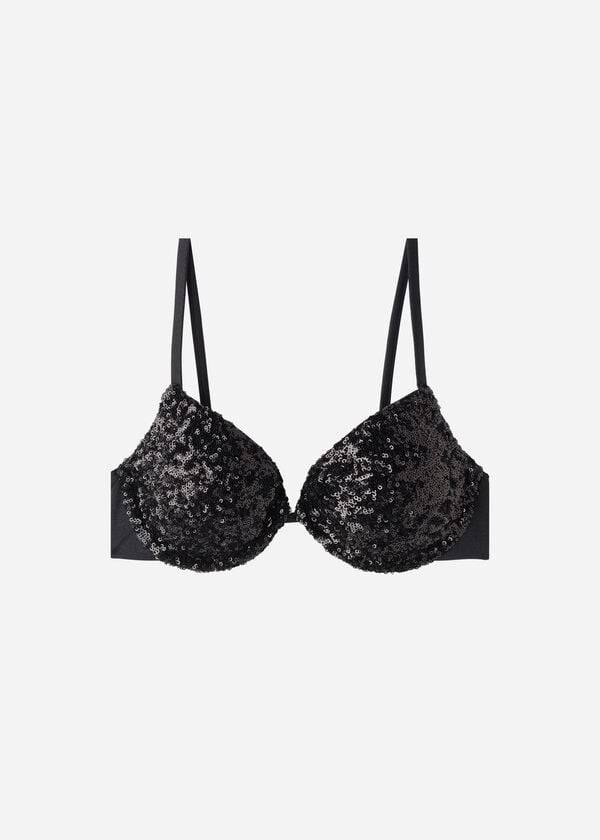 Topy Do Bikín Calzedonia Polstrované Push-Up Cannes rosa Damske Čierne | SK1843MA