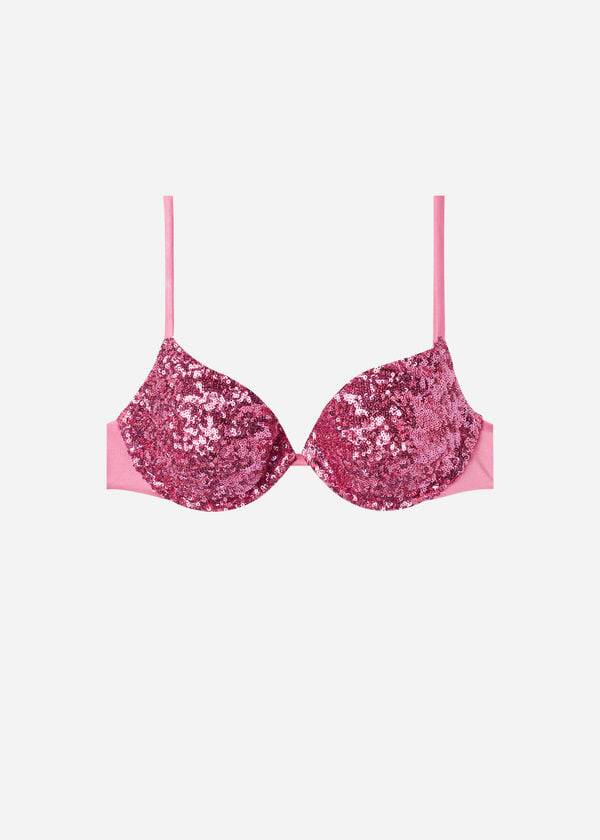 Topy Do Bikín Calzedonia Polstrované Push-Up Cannes rosa Damske Ruzove | SK1844QZ