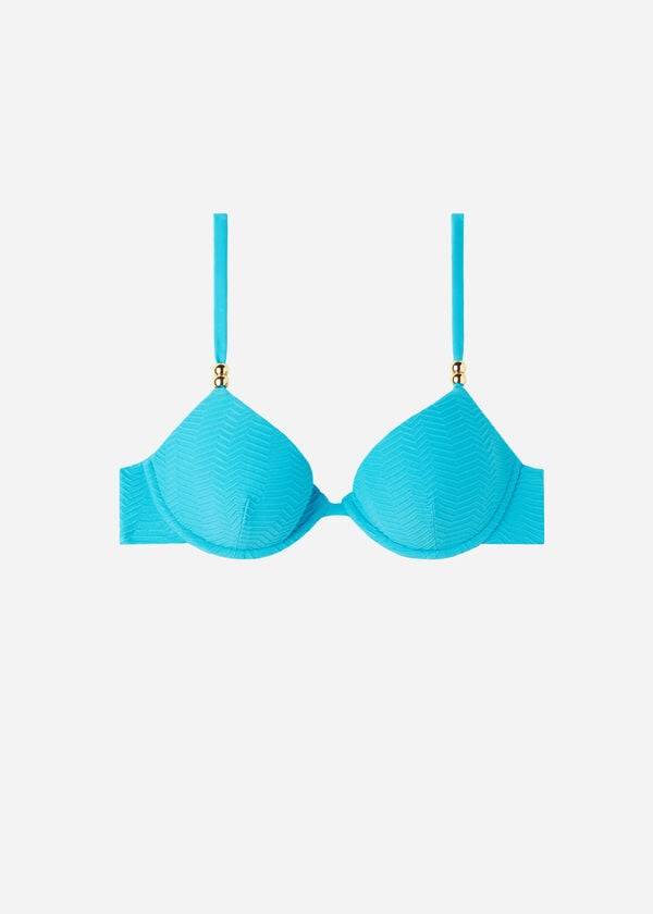 Topy Do Bikín Calzedonia Polstrované Push-Up Casablanca Damske Tyrkysové | SK1849YU