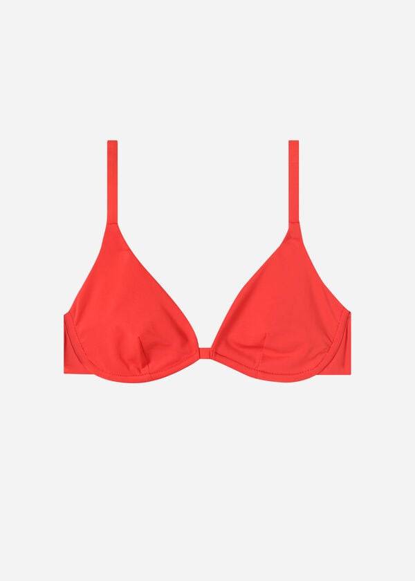 Topy Do Bikín Calzedonia Push Up Indonesia Eco Damske Červené | SK1948QZ