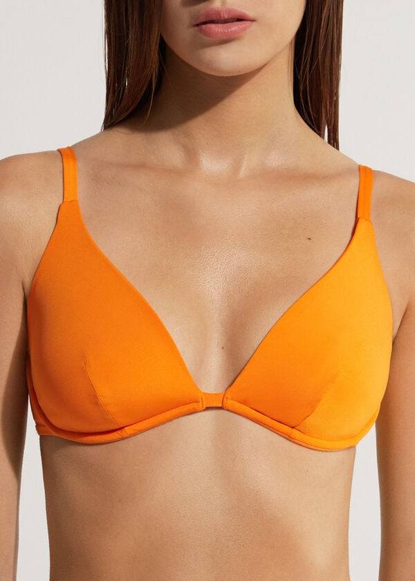 Topy Do Bikín Calzedonia Push Up Indonesia Eco Damske Oranžové | SK1949WY