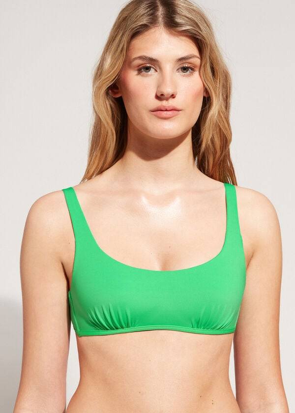 Topy Do Bikín Calzedonia Tank Štýl Indonesia Eco rosa Damske Zelene | SK1995CE